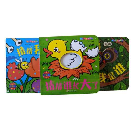 Baby first Guess Who am I set (Birds & Bugs) board book set 猜猜我是谁